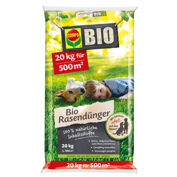 Compo Bio Rasendünger für dichten Rasen